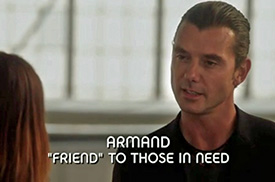 Burn Notice TV character Armand played by Gavin Rossdale, photo