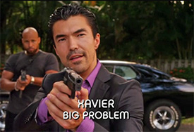 Photo of Ian Anthony Dale playing Burn Notice TV character Xavier