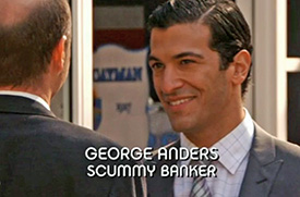 Photo of 	Simon Kassianides playing Burn Notice TV character George Anders