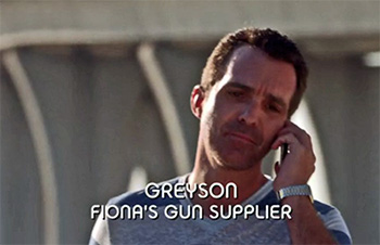 Photo of Wayne LeGette playing Burn Notice TV character Greyson Miller