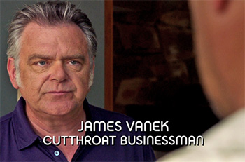 Burn Notice TV character James Vanek played by Kevin McNally, photo