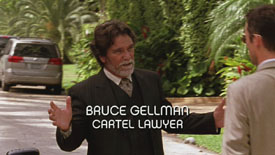 Burn Notice TV character Bruce Gellman played by Steve DuMouchel, photo