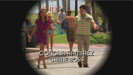 Photo of Idalis DeLeon playing Burn Notice TV character Concha Ramirez