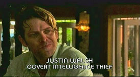 Photo of Joe Hursley playing Burn Notice TV character Justin Walsh