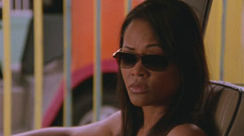 Photo of Robin Givens playing Burn Notice TV character Kandi