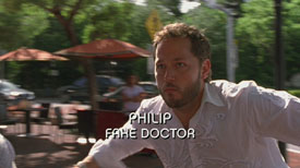 Photo of Matthew Humphreys playing Burn Notice TV character Phillip