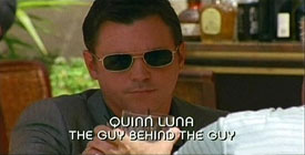 Photo of Nicholas Lea playing Burn Notice TV character Quinn Luna