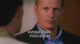 Photo of James C. Burns playing Burn Notice TV character Ryder Stahl