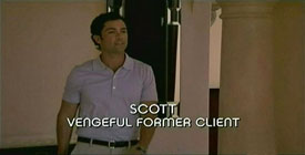 Photo of Danny Pino playing Burn Notice TV character Adam Scott