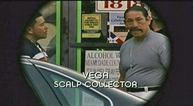 Photo of Danny Trejo playing Burn Notice TV character Felipe Vega