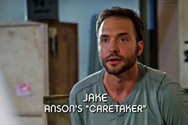 Photo of Luke Albright playing Burn Notice TV character Jake