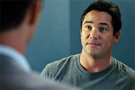 Photo of Dean Cain playing Burn Notice TV character Ryan Pewterbaugh