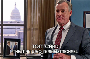 Photo of Burn Notice character Agent Tom Card played by John C. McGinley