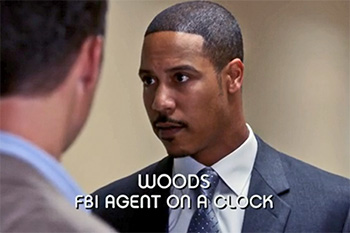 Burn Notice TV character Agent Woods played by Brian A. White, photo