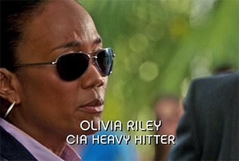 Photo of Sonja Sohn playing Burn Notice TV character Agent Olivia Riley