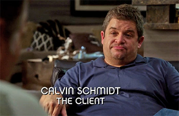 Photo of Burn Notice character Calvin Schmidt played by Patton Oswalt