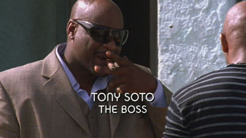 Photo of Adam Clark playing Burn Notice TV character Tony Soto