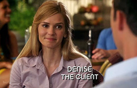 Photo of Michele Nordin playing Burn Notice TV character Denise O'Lear