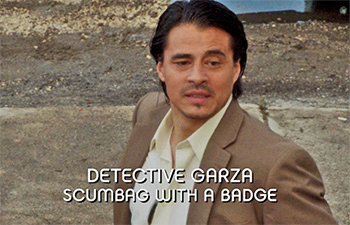 Burn Notice TV character Detective Garza played by Antonio Jaramillo, photo