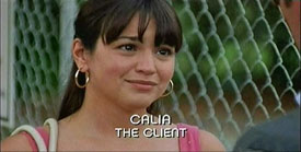 Photo of Natalia Baron playing Burn Notice TV character Calia