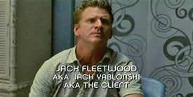 Photo of Dash Mihok playing Burn Notice TV character Jack Yablonsky/Fleetwood