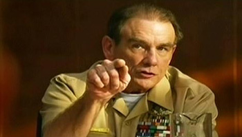 Burn Notice TV character Rear Admiral Lawrence played by John Diehl, photo