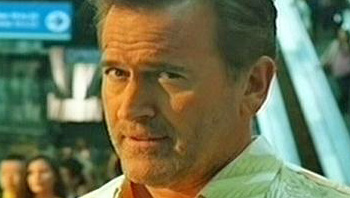 Photo of Bruce Campbell playing Burn Notice TV character Sam Axe